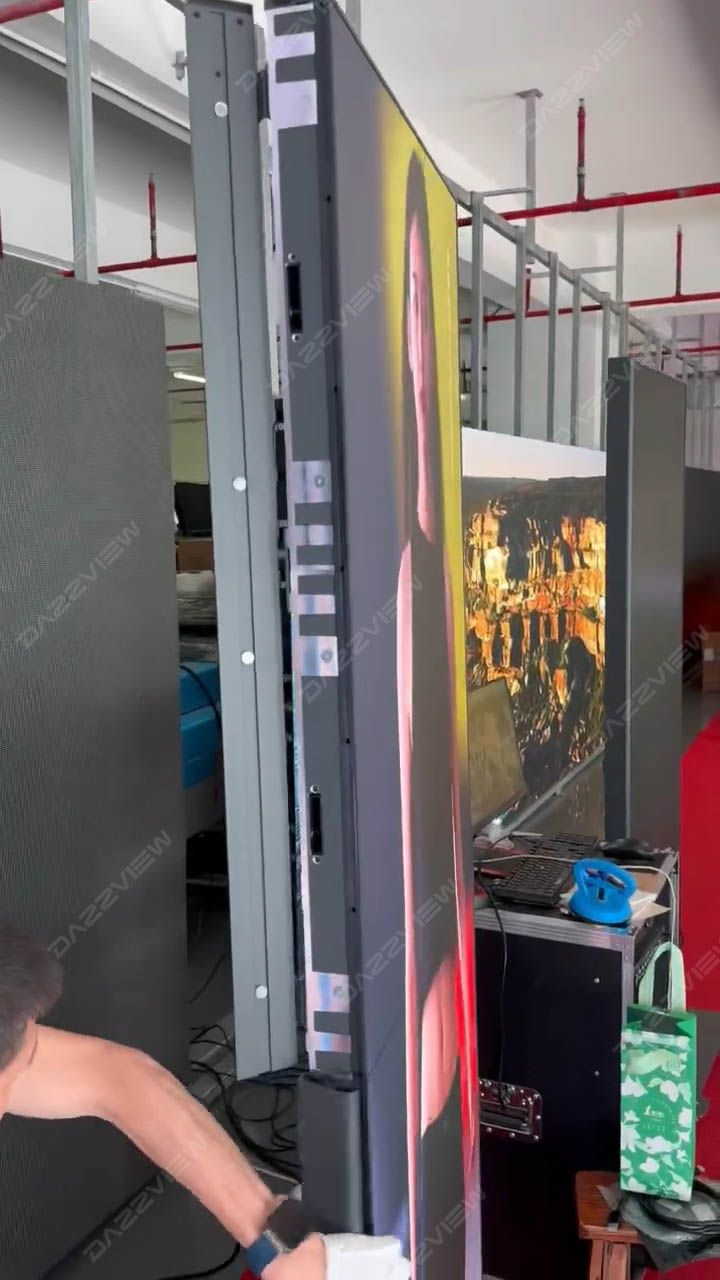 Aposter-open the edge cover on left